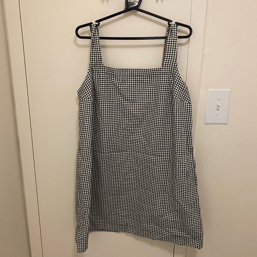 a new day Black and White Checkered Mini Dress